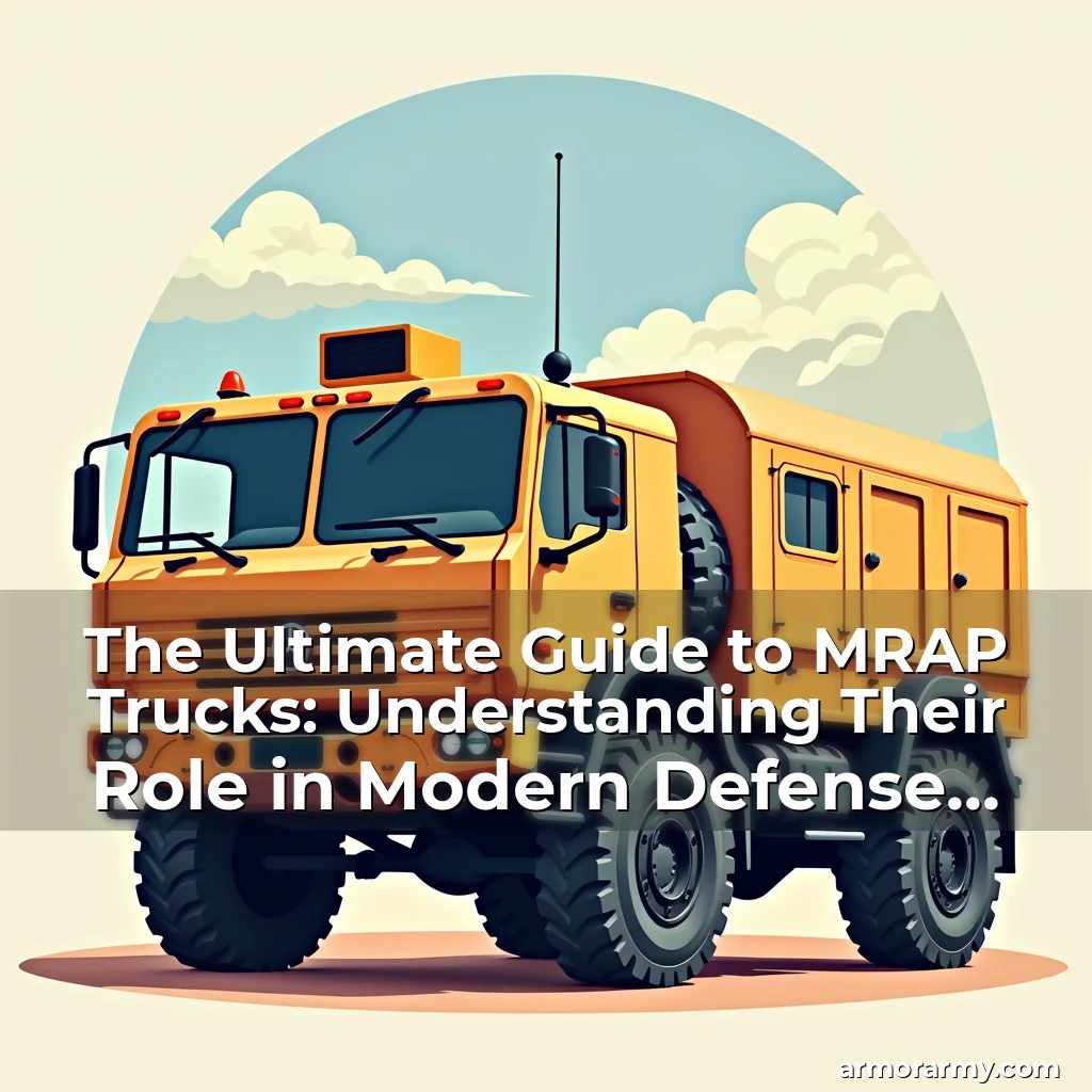 Read more about the article The Ultimate Guide to MRAP Trucks: Understanding Their Role in Modern Defense Operations
