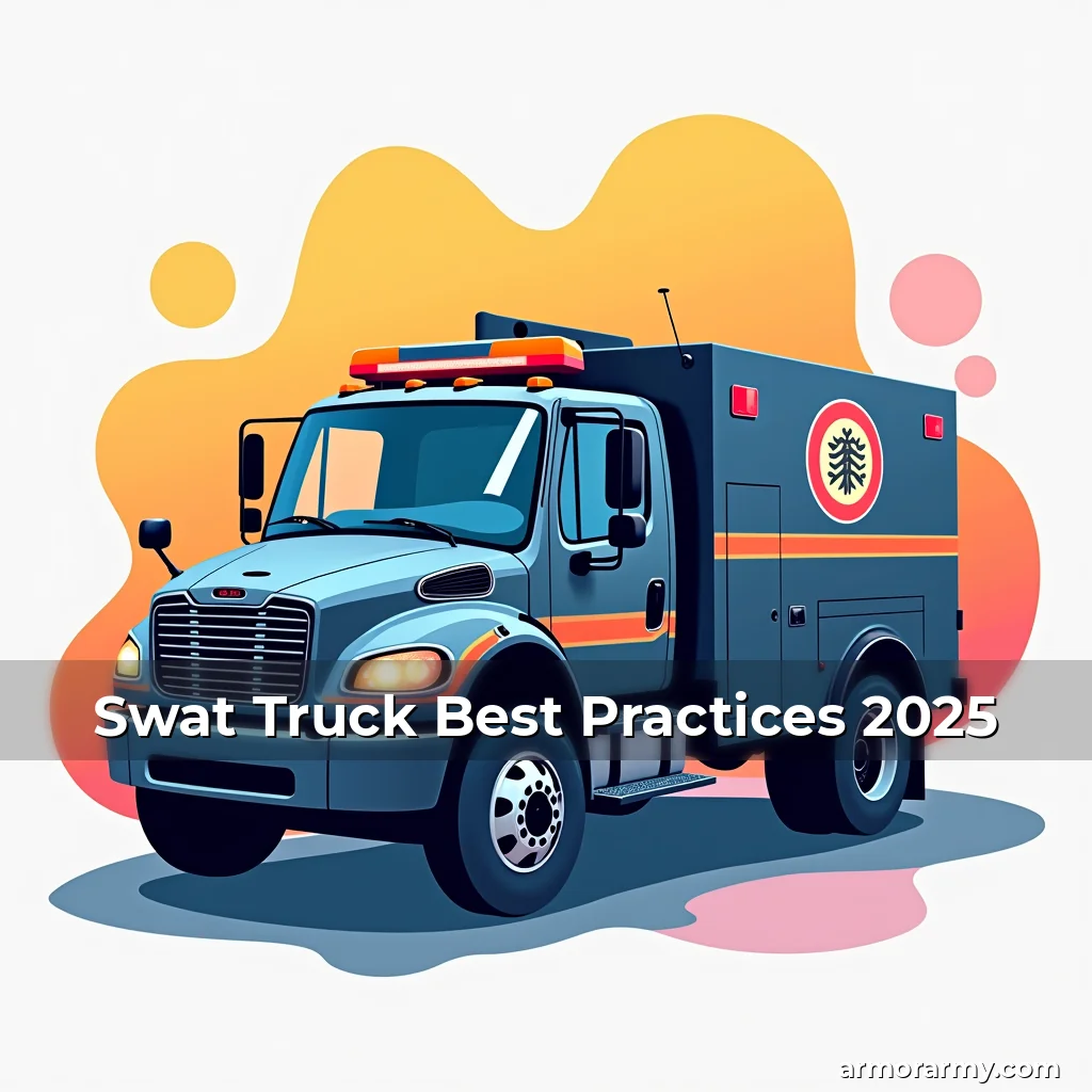 Artistic representation for Swat Truck Best Practices 2025
