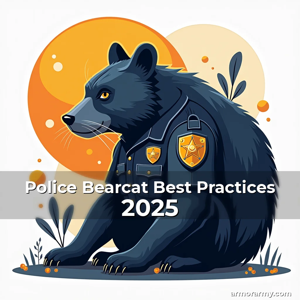 Artistic representation for Police Bearcat Best Practices 2025