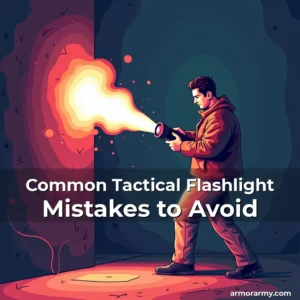 Artistic representation for Common Tactical Flashlight Mistakes to Avoid