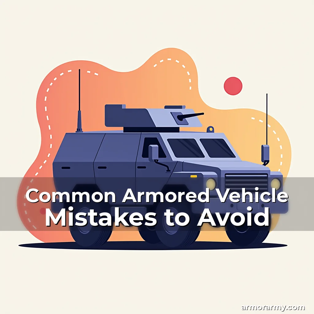 Artistic representation for Common Armored Vehicle Mistakes to Avoid