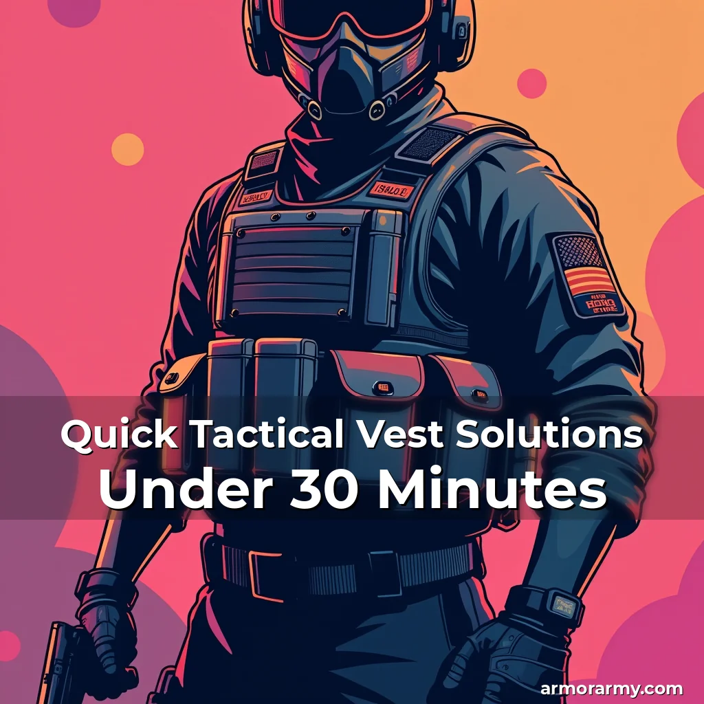 Read more about the article Quick Tactical Vest Solutions Under 30 Minutes