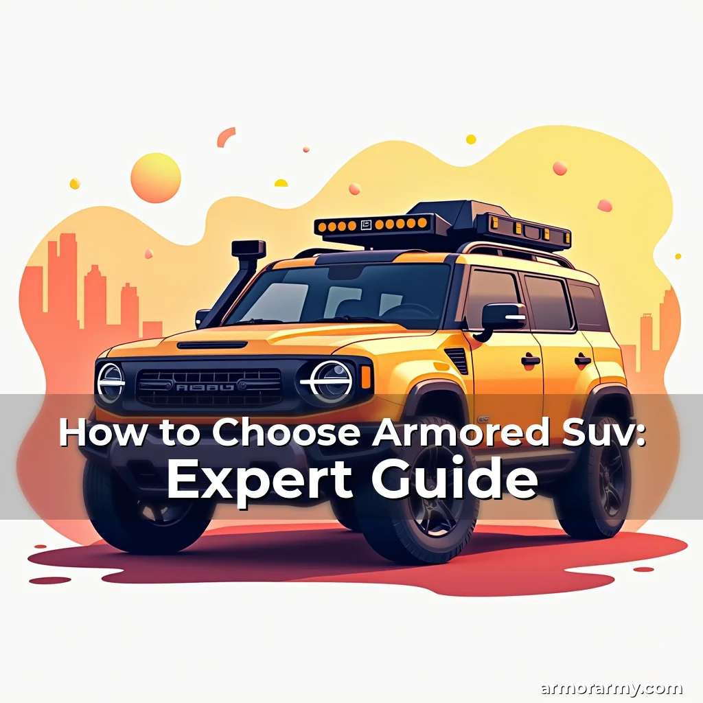 Artistic representation for How to Choose Armored Suv: Expert Guide
