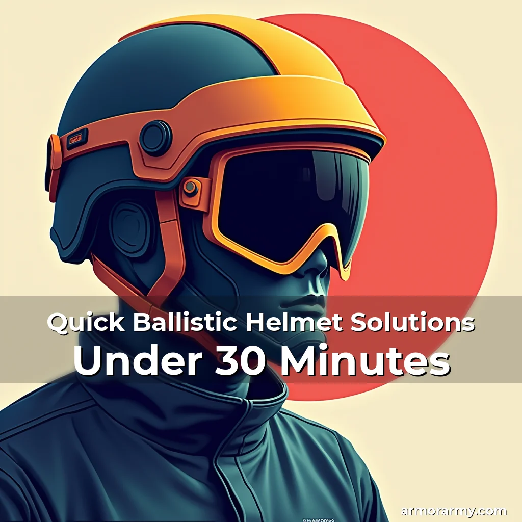 Read more about the article Quick Ballistic Helmet Solutions Under 30 Minutes