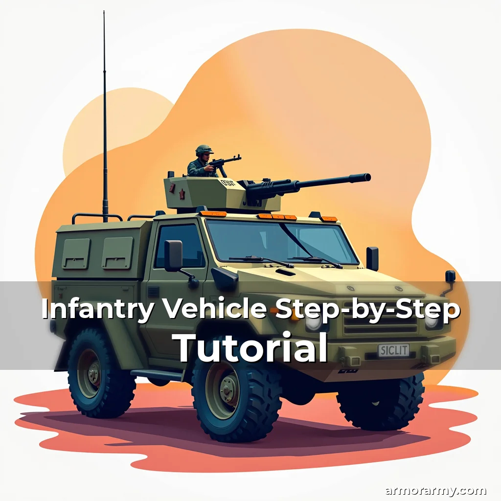Artistic representation for Infantry Vehicle Step-by-Step Tutorial