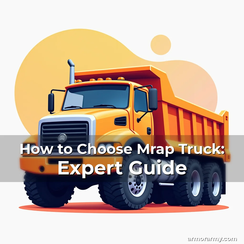 Artistic representation for How to Choose Mrap Truck: Expert Guide