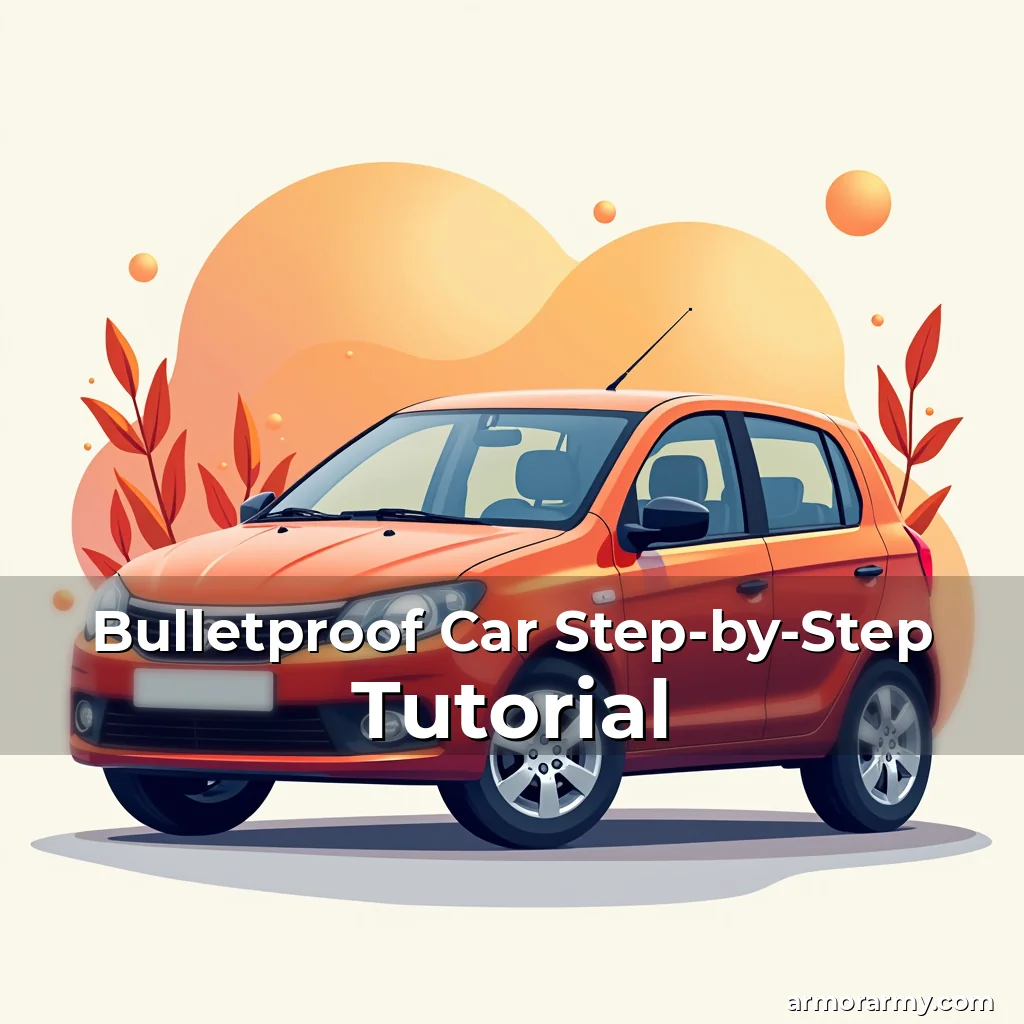 Artistic representation for Bulletproof Car Step-by-Step Tutorial
