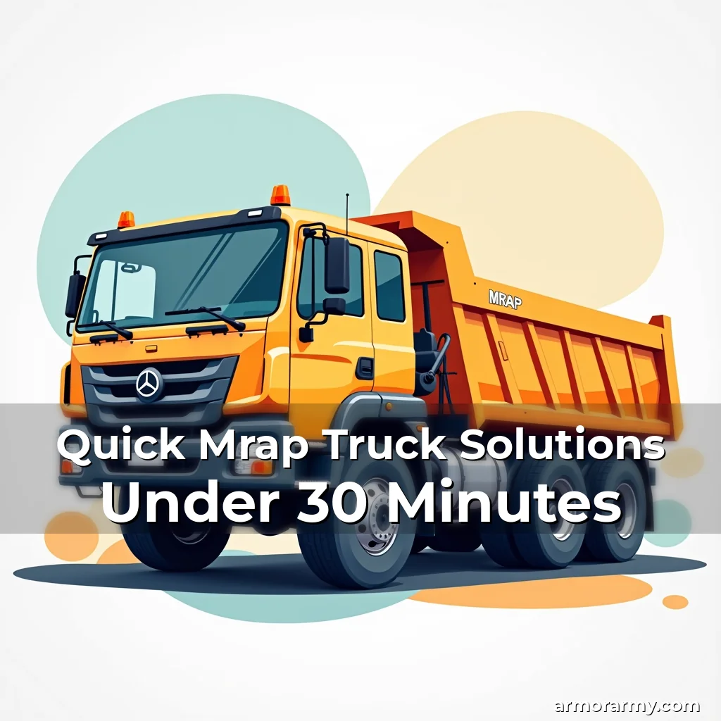 Artistic representation for Quick Mrap Truck Solutions Under 30 Minutes