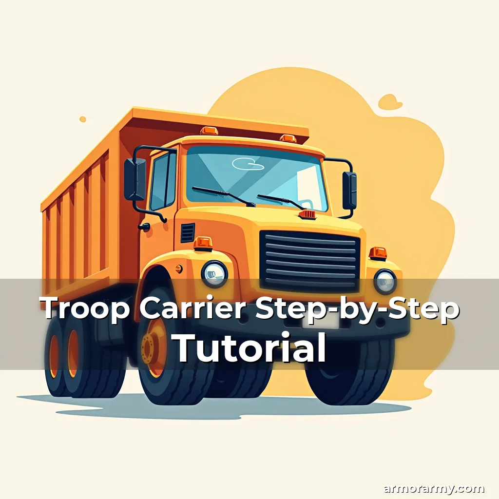 Artistic representation for Troop Carrier Step-by-Step Tutorial
