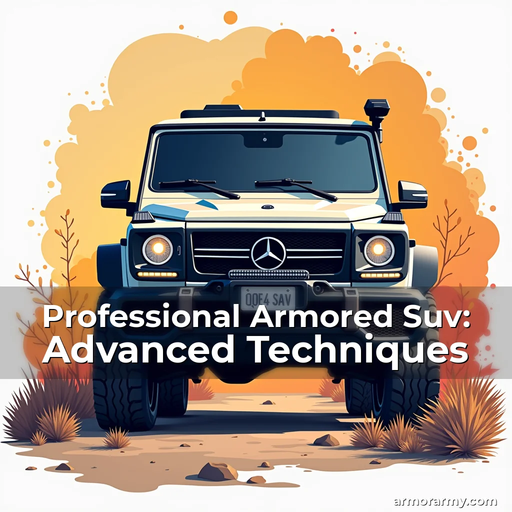 Artistic representation for Professional Armored Suv: Advanced Techniques