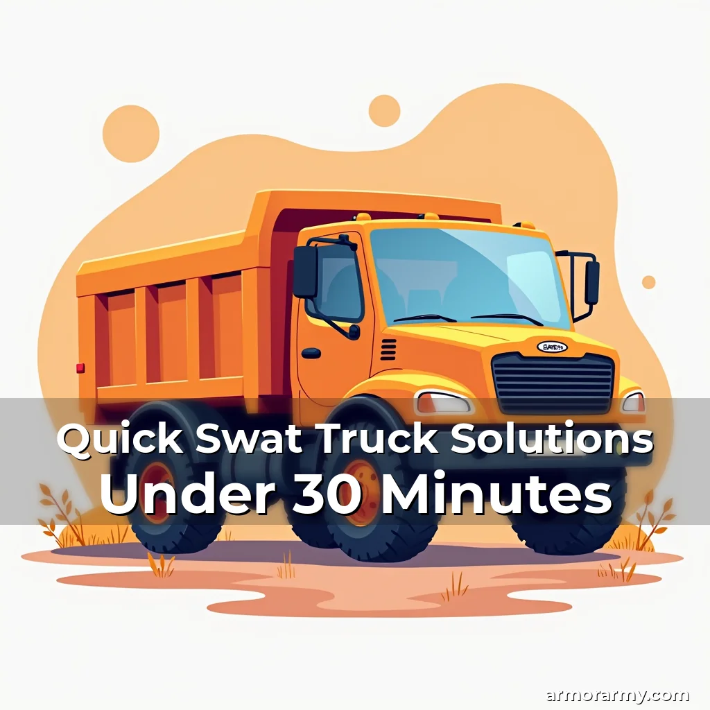 Artistic representation for Quick Swat Truck Solutions Under 30 Minutes