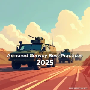 Artistic representation for Armored Convoy Best Practices 2025