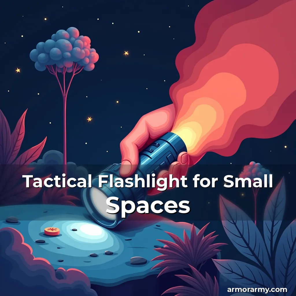 Artistic representation for Tactical Flashlight for Small Spaces