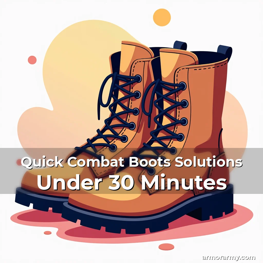 Artistic representation for Quick Combat Boots Solutions Under 30 Minutes