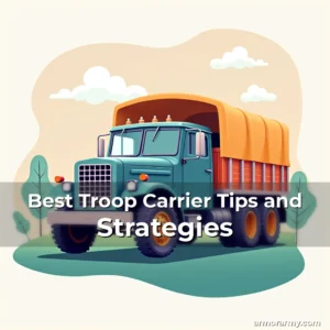 Artistic representation for Best Troop Carrier Tips and Strategies