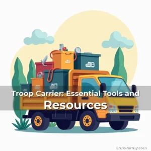 Artistic representation for Troop Carrier: Essential Tools and Resources