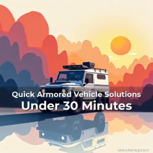Artistic representation for Quick Armored Vehicle Solutions Under 30 Minutes