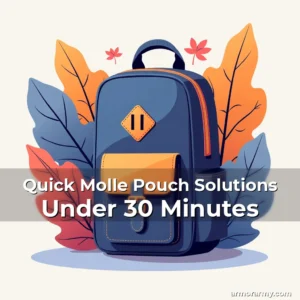 Artistic representation for Quick Molle Pouch Solutions Under 30 Minutes