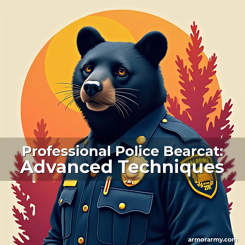 Artistic representation for Professional Police Bearcat: Advanced Techniques