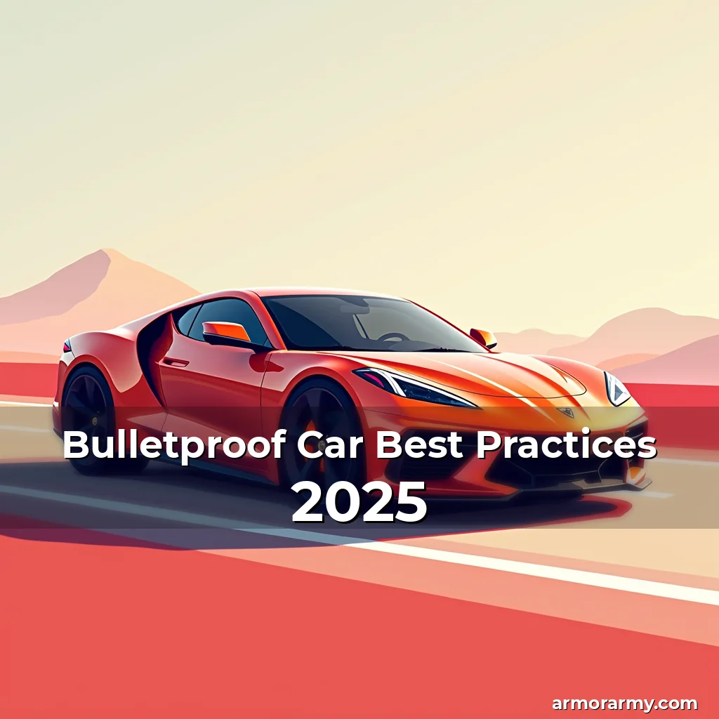 Artistic representation for Bulletproof Car Best Practices 2025
