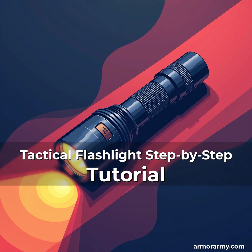 Artistic representation for Tactical Flashlight Step-by-Step Tutorial