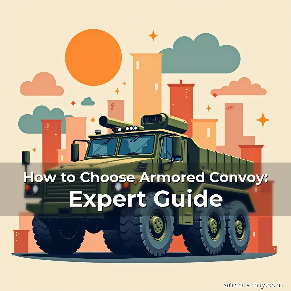 Artistic representation for How to Choose Armored Convoy: Expert Guide