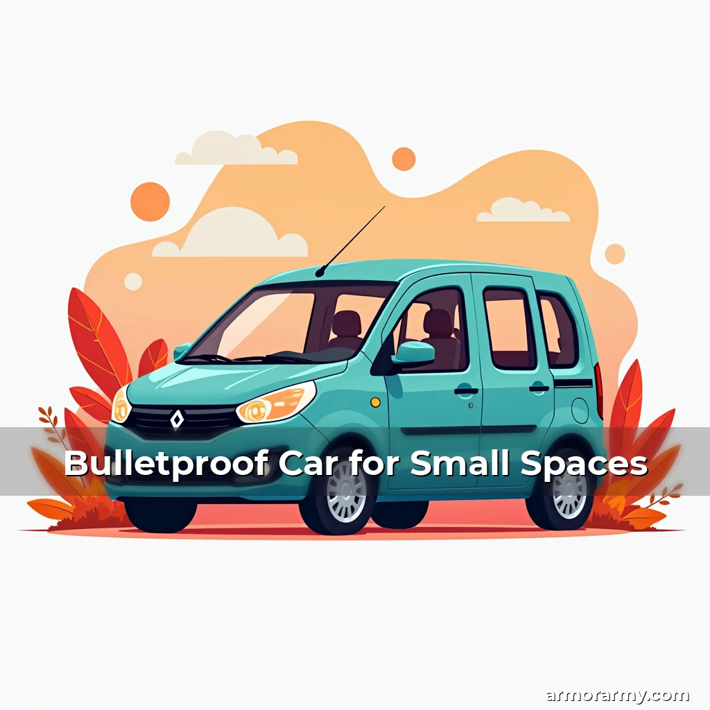 Artistic representation for Bulletproof Car for Small Spaces