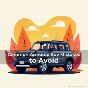 Artistic representation for Common Armored Suv Mistakes to Avoid