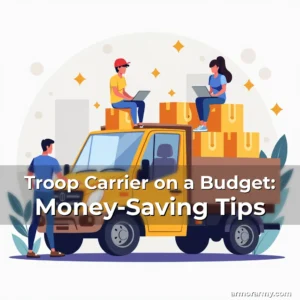 Artistic representation for Troop Carrier on a Budget: Money-Saving Tips