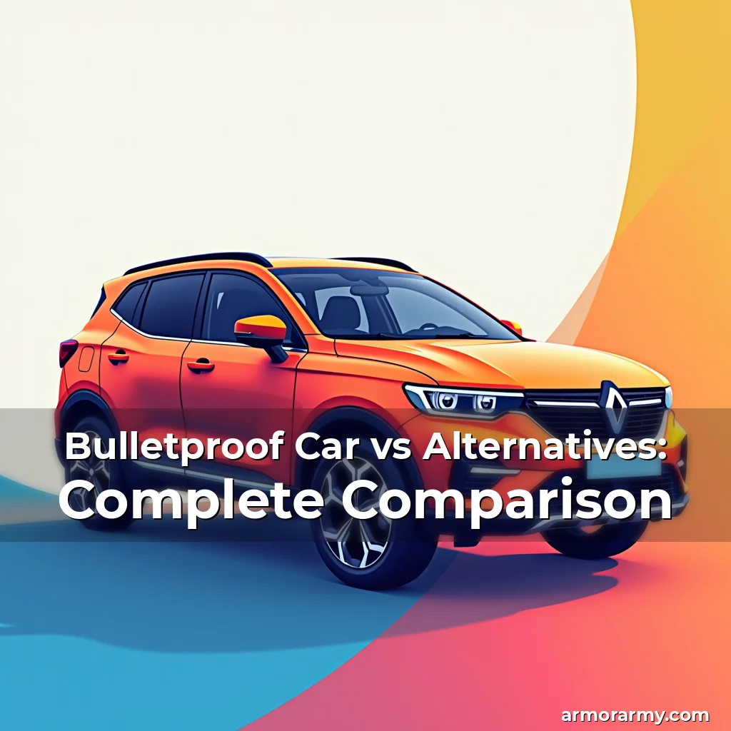 Artistic representation for Bulletproof Car vs Alternatives: Complete Comparison
