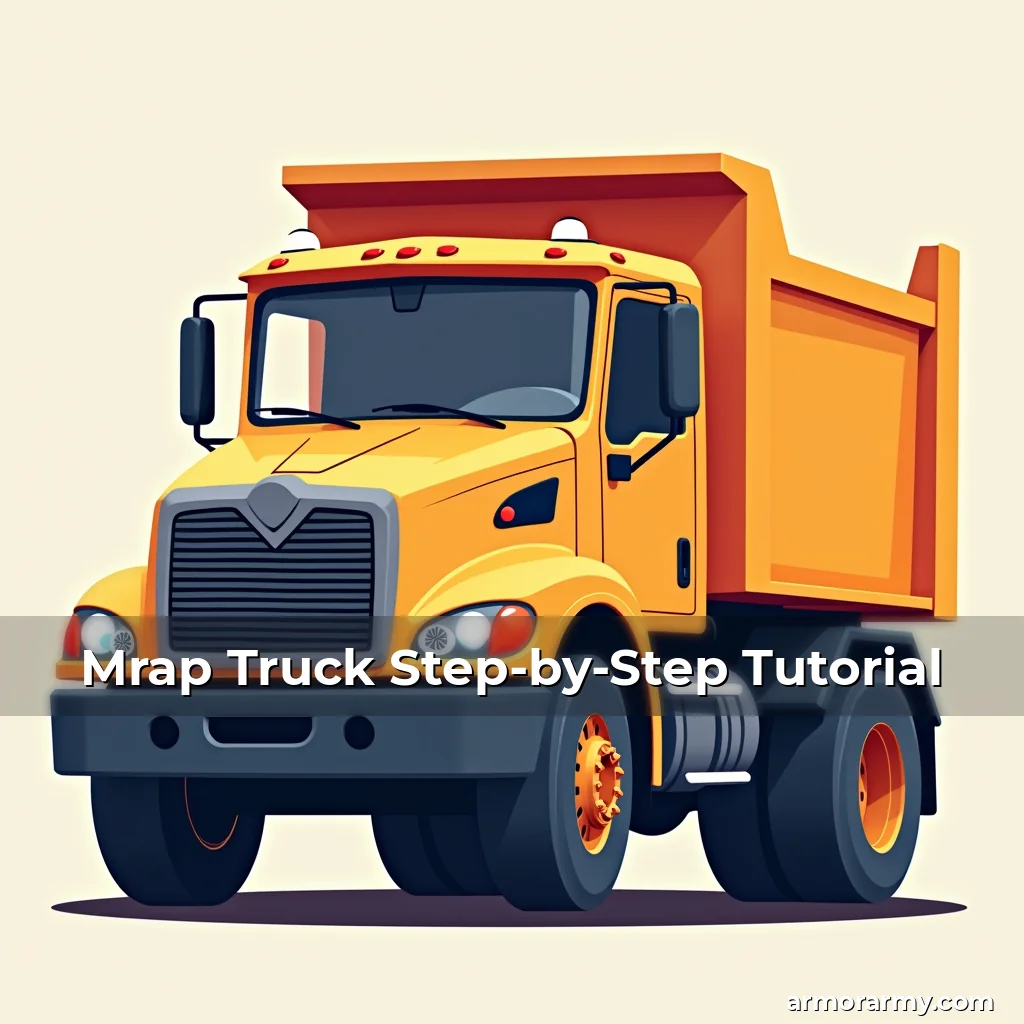 Artistic representation for Mrap Truck Step-by-Step Tutorial