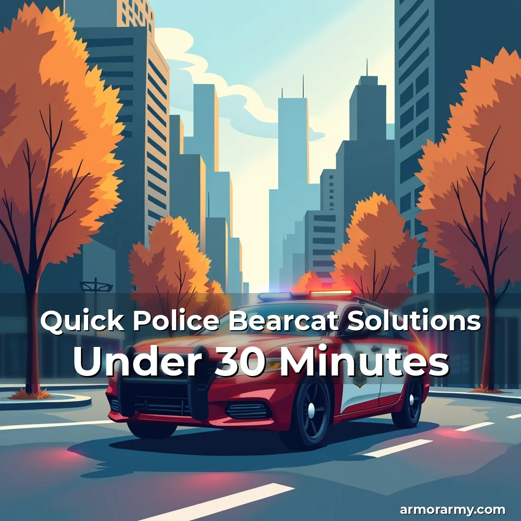 Artistic representation for Quick Police Bearcat Solutions Under 30 Minutes