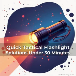Artistic representation for Quick Tactical Flashlight Solutions Under 30 Minutes