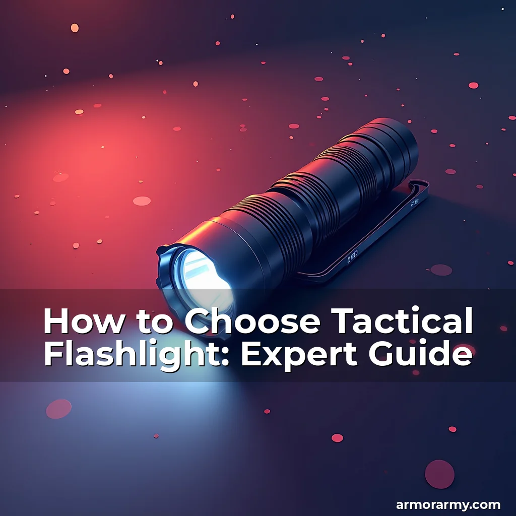 Artistic representation for How to Choose Tactical Flashlight: Expert Guide