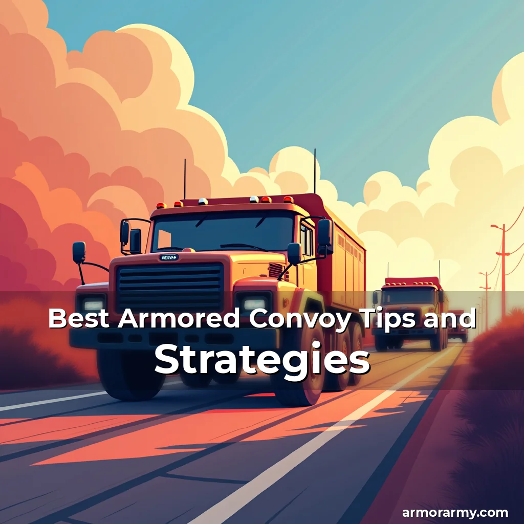 Artistic representation for Best Armored Convoy Tips and Strategies