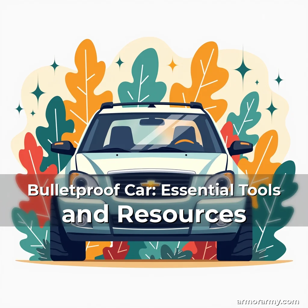 Artistic representation for Bulletproof Car: Essential Tools and Resources