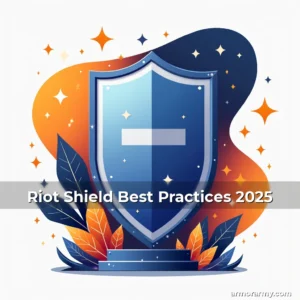 Artistic representation for Riot Shield Best Practices 2025