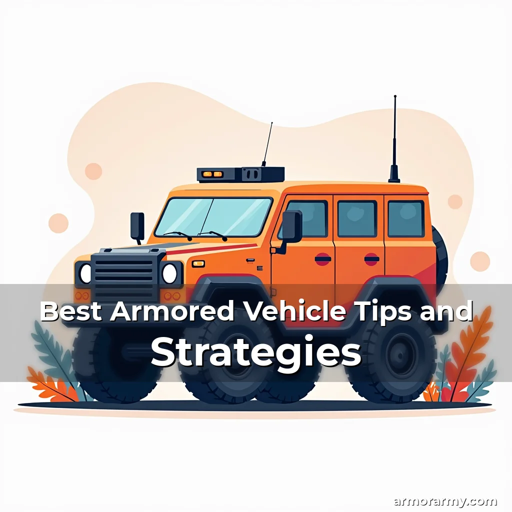 Artistic representation for Best Armored Vehicle Tips and Strategies