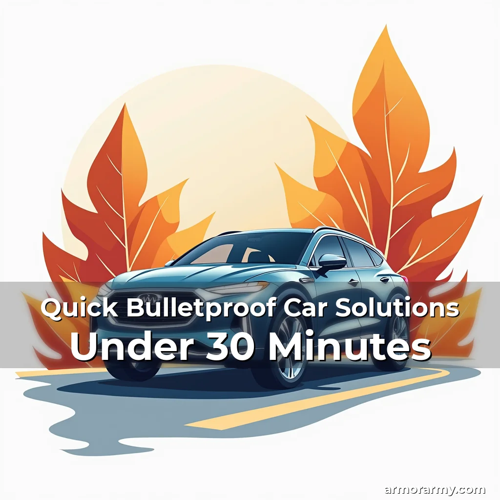 Artistic representation for Quick Bulletproof Car Solutions Under 30 Minutes