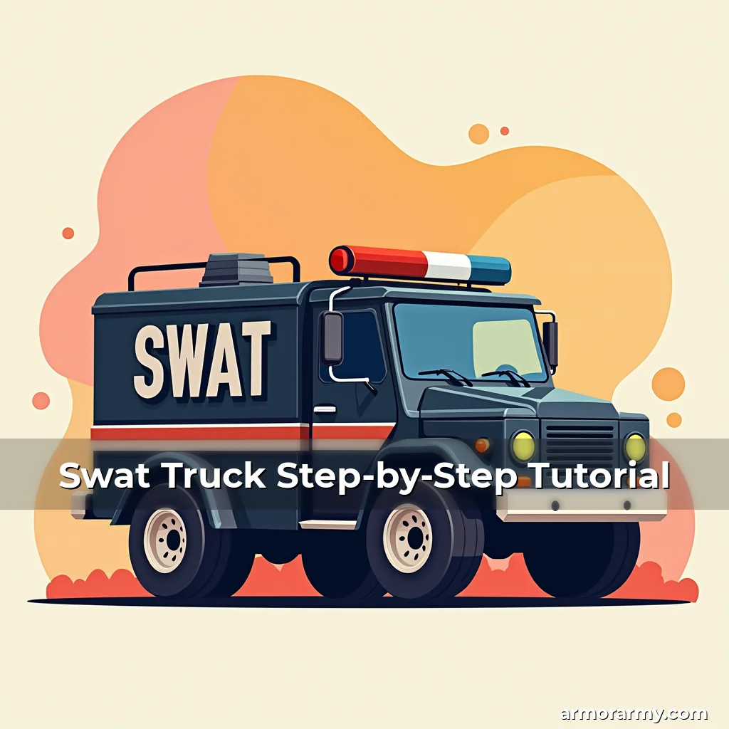 Artistic representation for Swat Truck Step-by-Step Tutorial
