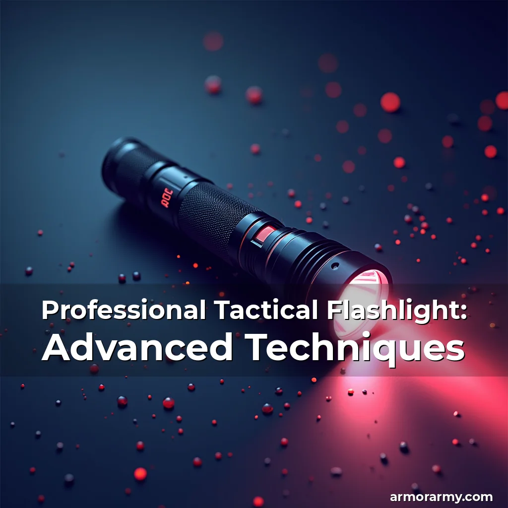 Artistic representation for Professional Tactical Flashlight: Advanced Techniques