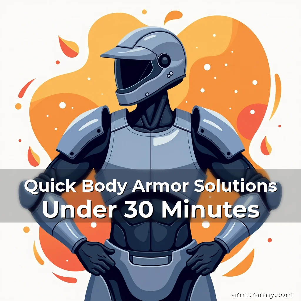 Read more about the article Quick Body Armor Solutions Under 30 Minutes