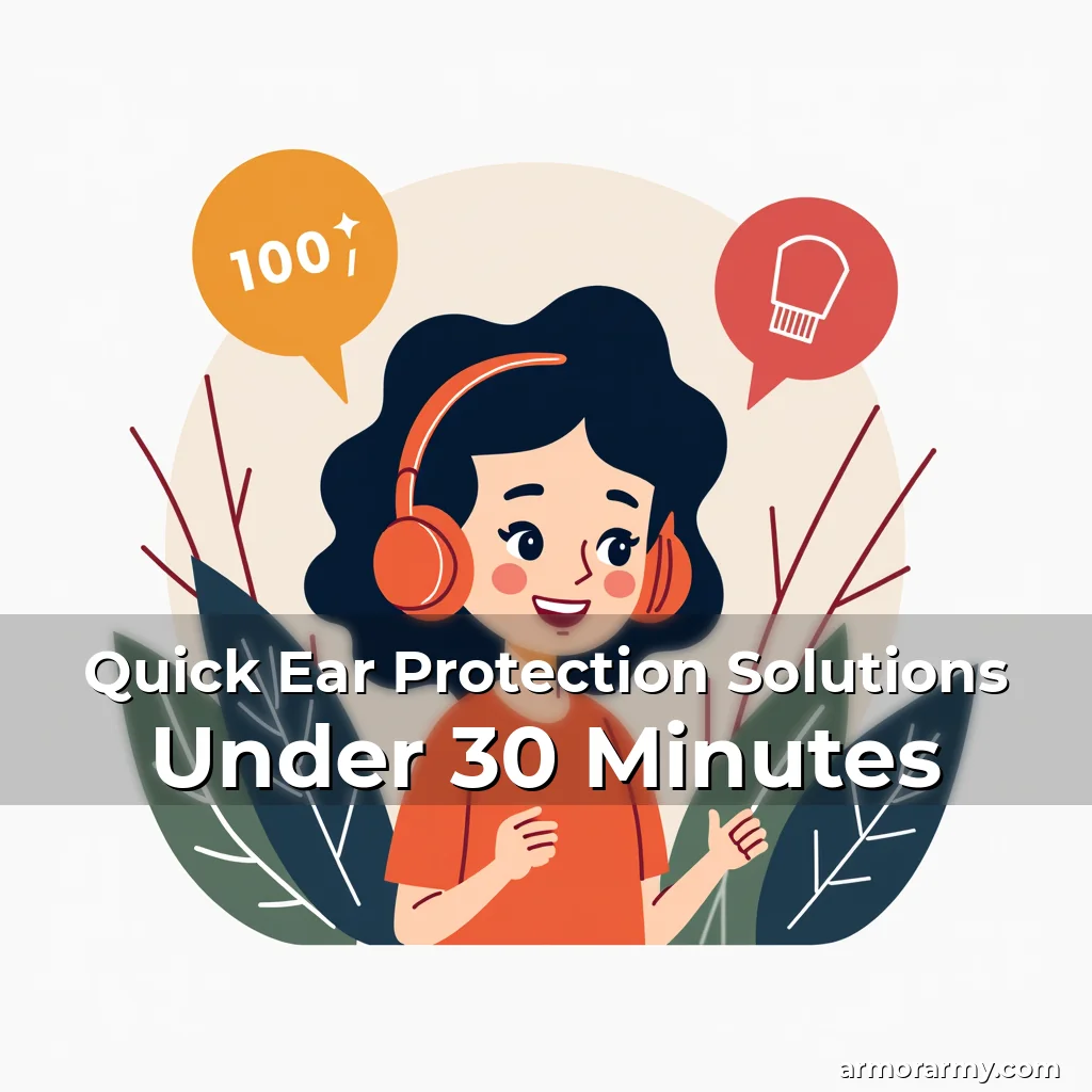 Artistic representation for Quick Ear Protection Solutions Under 30 Minutes