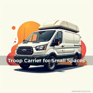 Artistic representation for Troop Carrier for Small Spaces
