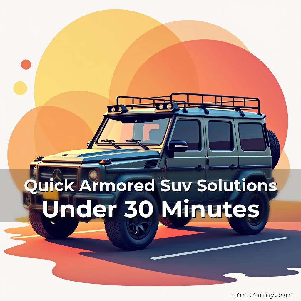 Artistic representation for Quick Armored Suv Solutions Under 30 Minutes