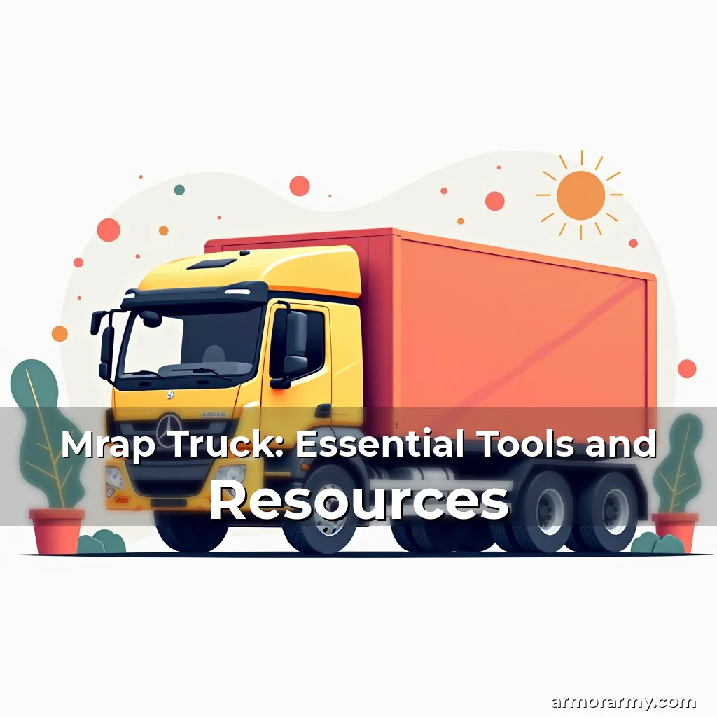 Artistic representation for Mrap Truck: Essential Tools and Resources