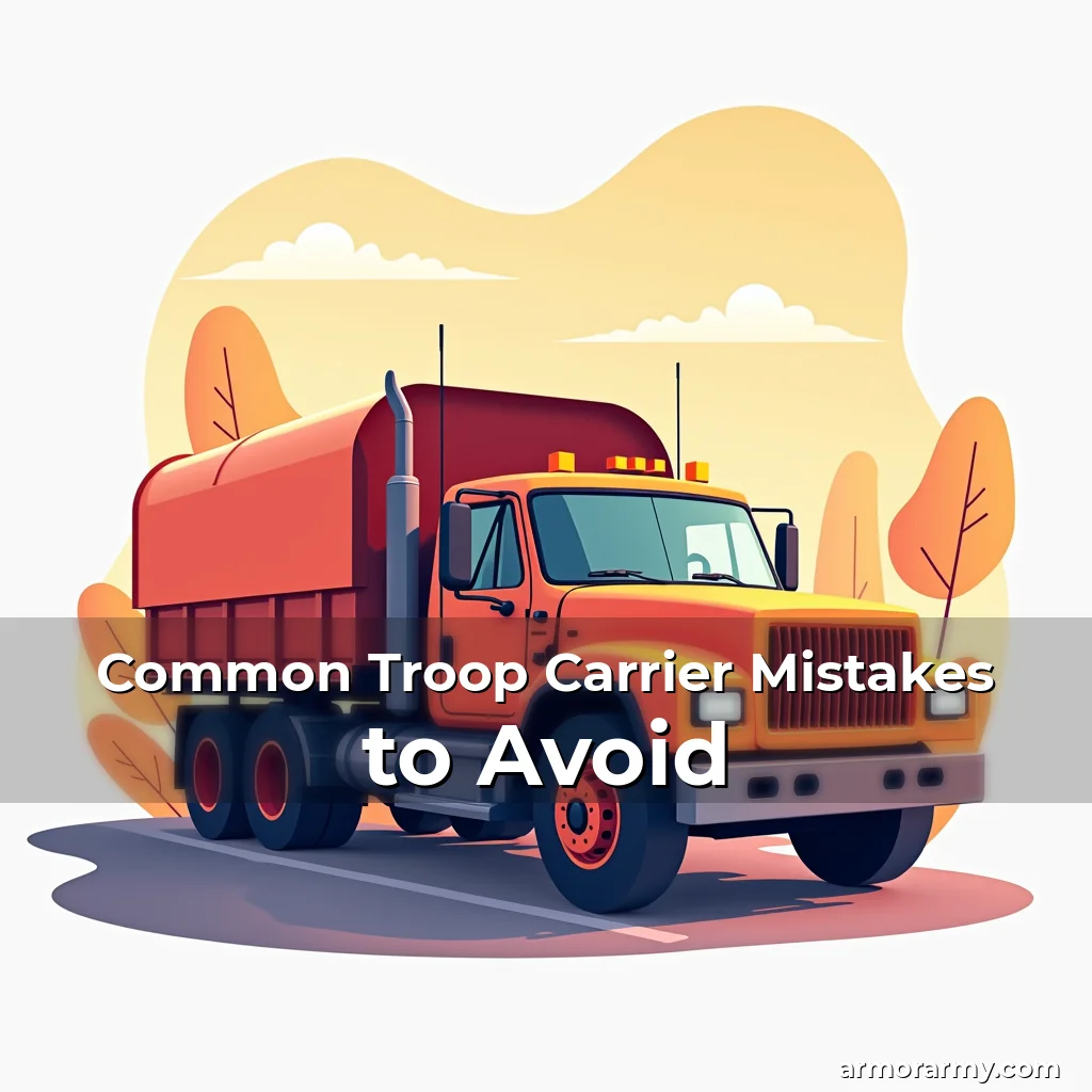 Artistic representation for Common Troop Carrier Mistakes to Avoid