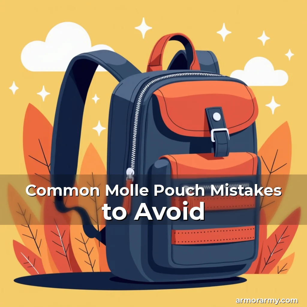 Artistic representation for Common Molle Pouch Mistakes to Avoid